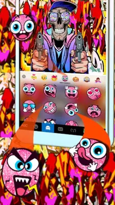 Gangster Graffiti Keyboard Theme android App screenshot 0