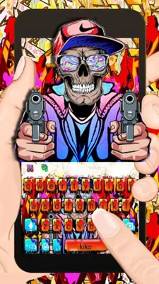 Gangster Graffiti Keyboard Theme android App screenshot 3